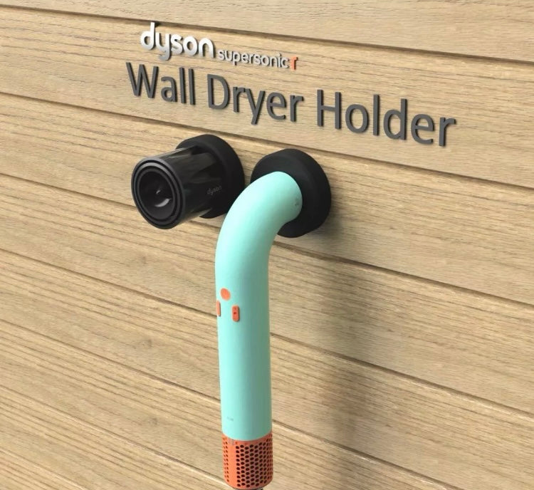 Wall Mount Holder Bracket 3D Printed For Dyson Supersonic r Hair Dryer Styler 

Includes 1 holder for the hair dryer body and 1 holders for the nozzles.

designed to securely hold your hair dryer with magnets, allowing you to keep the dryer body in place