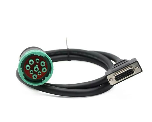 5FT Diagnostic Data Cable for John Deere JD Electronic Data Link EDL V3 Scanner 

Aftermarket ( unbranded ) part 

BRAND NEW Heavy Duty Diagnostic Cable compatible with John Deere Electronic Data Link EDL V3 Diagnostic Service Advisor Module. Fits all Joh