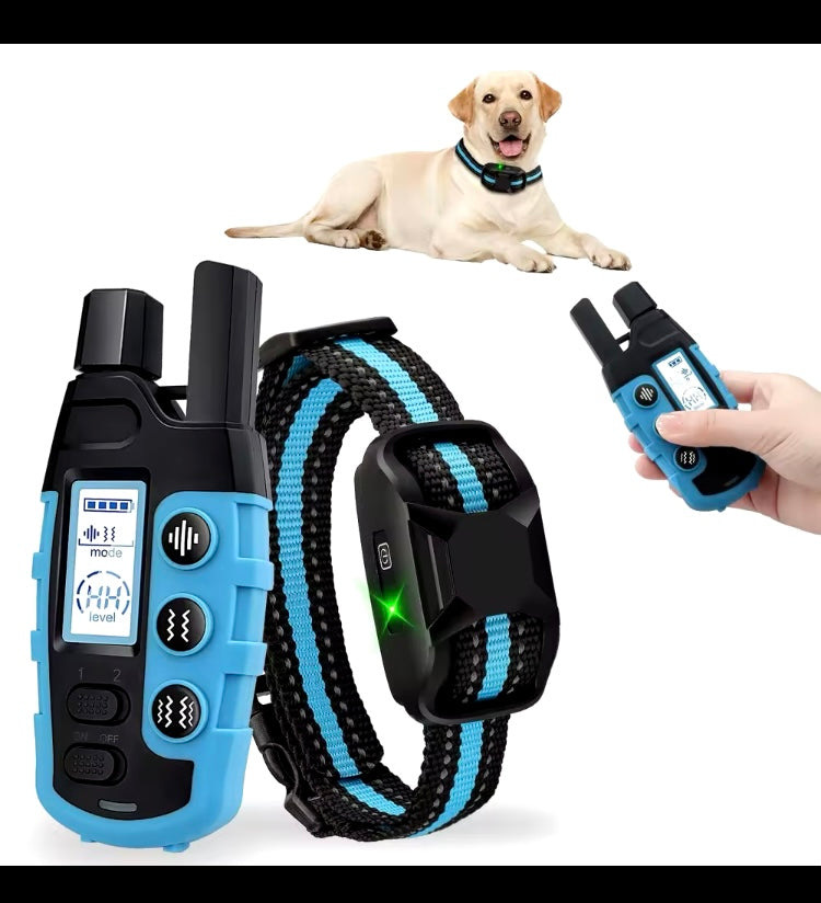 Dog Training Wireless Rechargeable Collar  Waterproof Beep Vibration Shock 3300Ft with remote smart pet 

for Small Medium Large Dogs

- Auto wireless detection for instant operation and efficient dog training.

- Ergonomic and  big buttons for easy acces