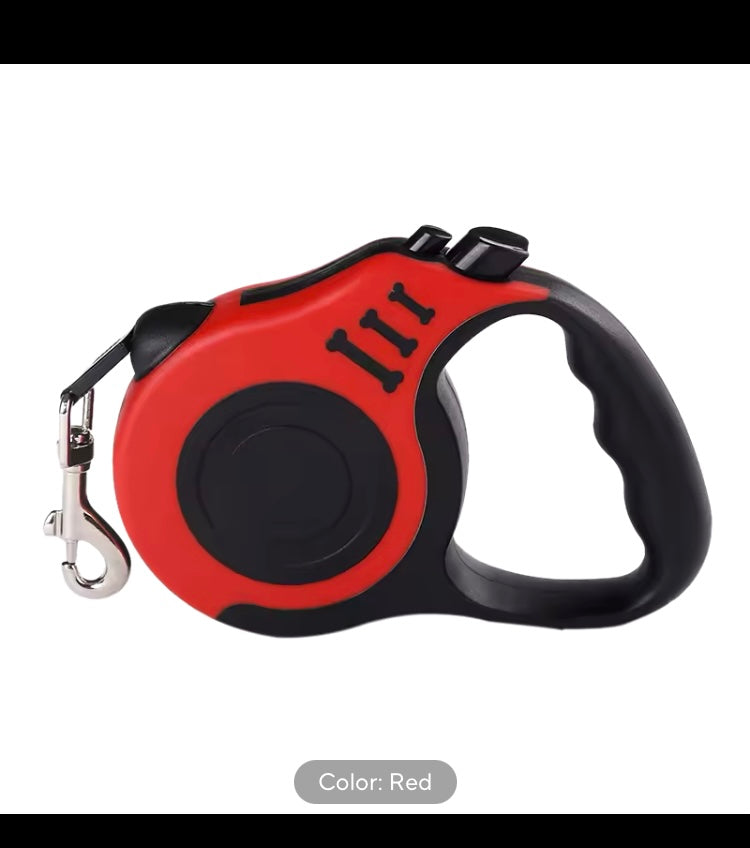 16.5ft / 5m Automatic Retractable Dog Leash Pet Collar Automatic Walking Lead Free 

Colors : Red / Blue / Green / White / Black Grey / Pink / Red Grey / Rose Grey / Coffee / Blue Grey 

Let us know about your choice of color at the time of purchase and i