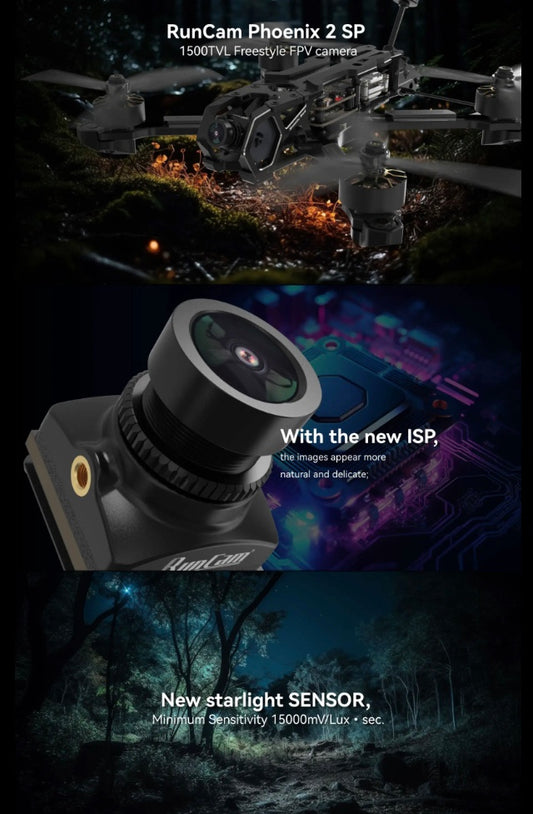 Phoenix 2 SP V3 day & night FPV Free Style fully covered dust proof drone camera for Quadcopter 

This Phoenix 2 FPV Camera - Special Edition features a Day & Night Freestyle FPV Camera, fully covered dust proof 

Anti-glare Specifications Lens: FOV D:160