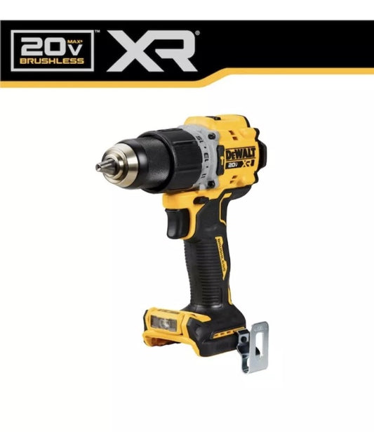 DEWALT 20 Volt Max XR Brushless 1/2 Inch impact Hammer Drill/Driver multi function battery operated DCD805B
(Battery not included)

delivers the durability and performance professionals need. Speed through masonry drilling applications with up to 34,000 b