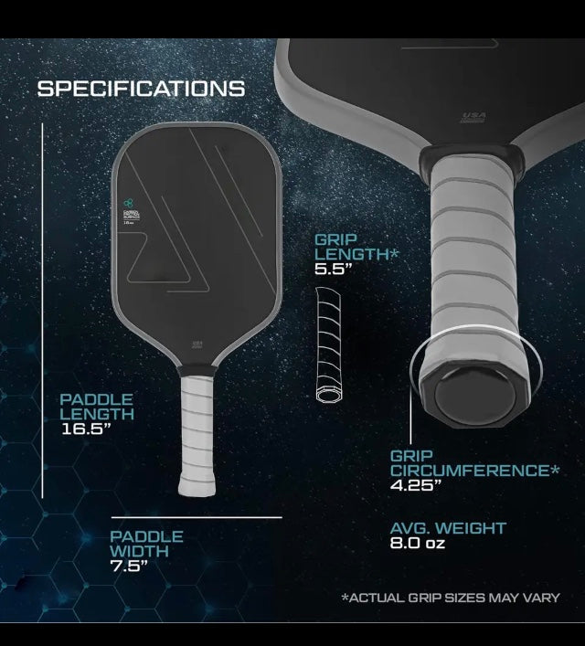 Pickleball Paddle T700 Carbon fiber charged surface technology for Increased Power Feel Fully Encased  Sweet Spot USAPA Approved

Includes : 1 pickle ball paddle