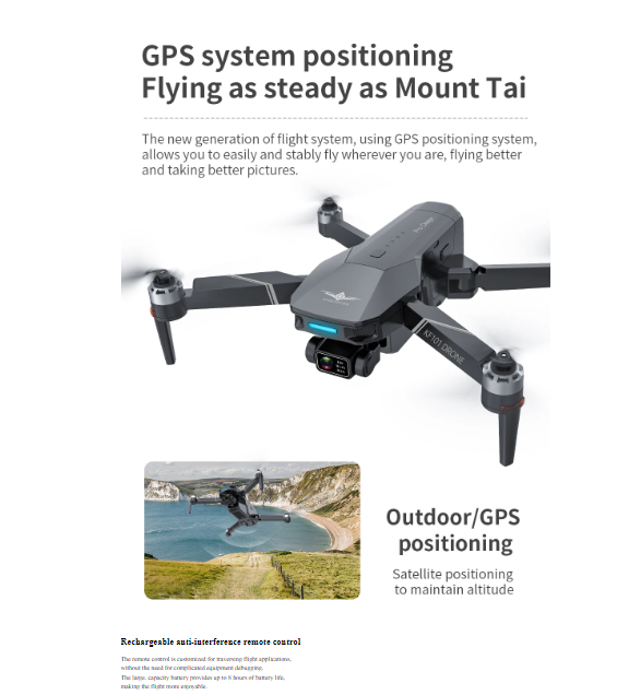 MAX-S Professional 4K Camera Drone 5KM WIFI 500m Height EIS 3-axis Gimbal FPV Qu